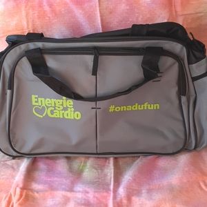 New duffle bag 19" long x 10" wide x 10" high - Gray with black